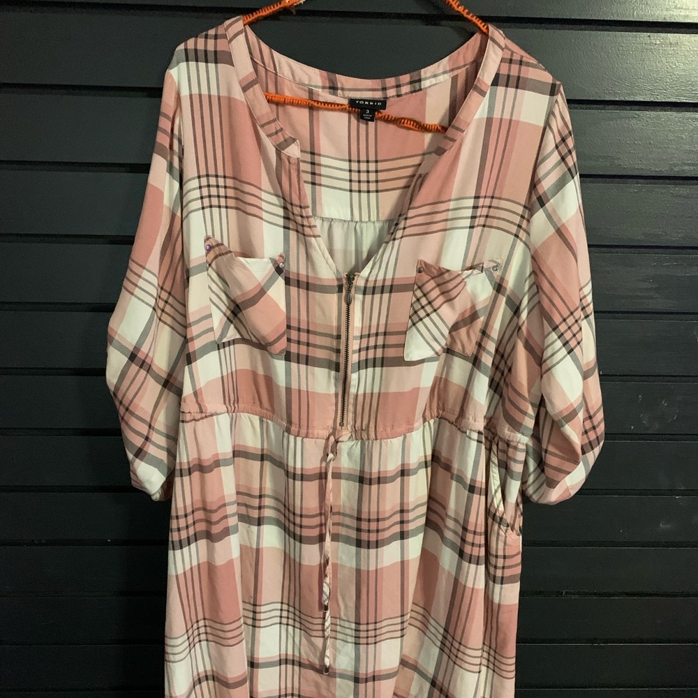Torrid plaid dress